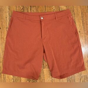 Lululemon Classic Fit 9” Commission Shorts Orange Rust Men’s 36